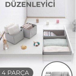 Çekmece Düzenleme Kutu Seti Organizer 4lü Set