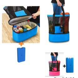 Termos Çanta - Piknik Çantası Plaj Çantası MEGA Boy / Buz Aküsü Hediyeli