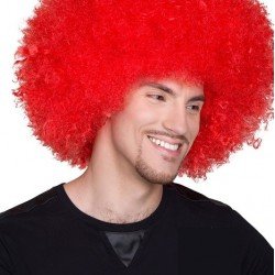 Kabarık Bonus Peruk Saç - Kırmızı
