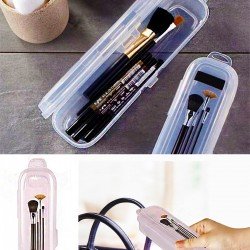 Multi Şeffaf Kapaklı Çanta İçi Saklama - Diş Fırçası - Makyaj Fırçası - Kalemlik Kutusu