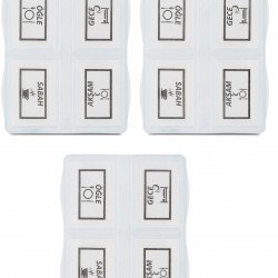 3 Adet - 4 Bölmeli Günlük İlaç Saklama Kutusu