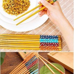 Bambu Chopstick Çubuk Yemek Çubuğu Yıkanabilir Tekrar Kullanılabilir (10 Çift- 20 Adet ) Bambu Chopstick Çubuk Yemek Çubuğu Yıkanabilir Tekrar Kullanılabilir (10 Çift- 20 Adet )