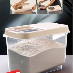 Sürgülü Kapaklı 10 LT Erzak Bakliyat Un Şeker Saklama Kabı Sürgülü Kapaklı 10 LT Erzak Bakliyat Un Şeker Saklama Kabı