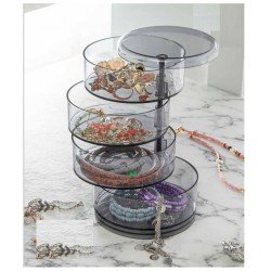 Takı - Makyaj ve Aksesuar Organizeri 4 Katlı - Şefaff (Koyu) Takı - Makyaj ve Aksesuar Organizeri 4 Katlı - Şefaff (Koyu)