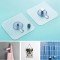 3 Lü Yapışkanlı Mutfak Banyo Raf Tutucu Askı Pin Çerçeve Çok Amaçlı Askısı