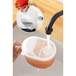 Ölçülü Yıkama- Süzme Süzgeci 1 LT Pirinç Bakliyat Yıkama - Süzme Sepeti Ölçülü Yıkama- Süzme Süzgeci 1 LT Pirinç Bakliyat Yıkama - Süzme Sepeti