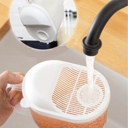 Ölçülü Yıkama- Süzme Süzgeci 1 LT Pirinç Bakliyat Yıkama - Süzme Sepeti Ölçülü Yıkama- Süzme Süzgeci 1 LT Pirinç Bakliyat Yıkama - Süzme Sepeti