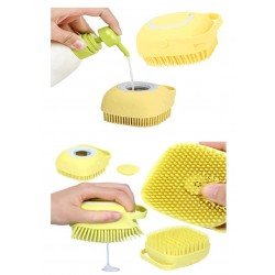 Çok Amaçlı Kese Fırça Şampuan-Deterjan Hazneli Silikon Duş -Pet- Mutfak Fırçası Çok Amaçlı Kese Fırça Şampuan-Deterjan Hazneli Silikon Duş -Pet- Mutfak Fırçası