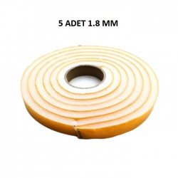 5 Adet Kapı Pencere Isı Yalıtım Süngeri Yapışkanlı Pencere Rüzgar Bandı 18MM x 2,5 MT 5 Adet Kapı Pencere Isı Yalıtım Süngeri Yapışkanlı Pencere Rüzgar Bandı 18MM x 2,5 MT