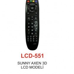 SUNNY - AXEN 3D Serisi TV KUMANDASI LCD 551 SUNNY - AXEN 3D Serisi TV KUMANDASI LCD 551