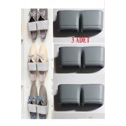 3 Adet Banyo Terlik Tutucu - Kapı Arkası Pratik Raf - Terlik Tutucu 3 Adet Banyo Terlik Tutucu - Kapı Arkası Pratik Raf - Terlik Tutucu