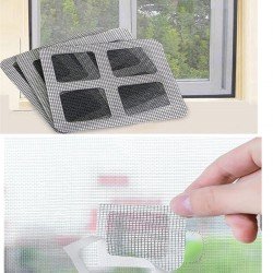 10 Adet Yapışkanlı Kesilerek Kullanılabilir Yırtık Kapı-Pencere Sinekliği Onarım Tamir Bandı