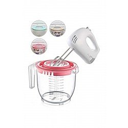 Şeffaf Mikser Karıştırma Kabı Özel Koruma Kapaklı Sıçratmayan Ölçülü 2400 ML Şeffaf Mikser Karıştırma Kabı Özel Koruma Kapaklı Sıçratmayan Ölçülü 2400 ML