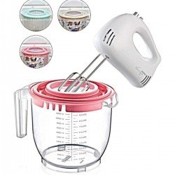 Şeffaf Mikser Karıştırma Kabı Özel Koruma Kapaklı Sıçratmayan Ölçülü 2400 ML Şeffaf Mikser Karıştırma Kabı Özel Koruma Kapaklı Sıçratmayan Ölçülü 2400 ML