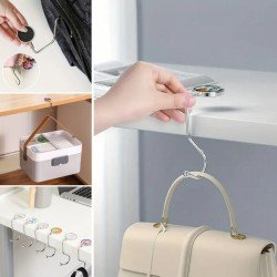 Desenli Metal Uzun Kancalı Masaya Takılabilen Çanta Askısı Metal Kanca Desenli Metal Uzun Kancalı Masaya Takılabilen Çanta Askısı Metal Kanca