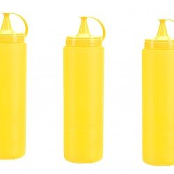 Mayonez Sos Şişesi - 1000ML Dev Boy Sarı 3 Adet