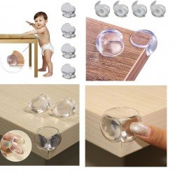 Bebek Çocuk Yumuşak ve Esnek Dairesel Şeffaf Yapışkanlı Güvenlik Köşe Koruyucu (4 Adet) Bebek Çocuk Yumuşak ve Esnek Dairesel Şeffaf Yapışkanlı Güvenlik Köşe Koruyucu (4 Adet)