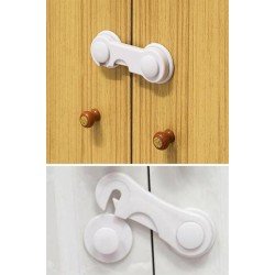 Bebek Çocuk Güvenliği Çekmece ve Dolap İçin Kendiliğinde Yapışkanlı Vidasız Kapak Kilidi Bebek Çocuk Güvenliği Çekmece ve Dolap İçin Kendiliğinde Yapışkanlı Vidasız Kapak Kilidi