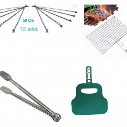 Mangal Seti (Maşa - Şiş - Izgara - Yelpaze) Mangal Seti (Maşa - Şiş - Izgara - Yelpaze)