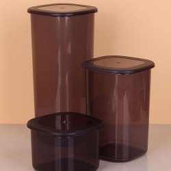 3lü Saklama Kabı - 1750-1200-550ML Koyu Şeffaf