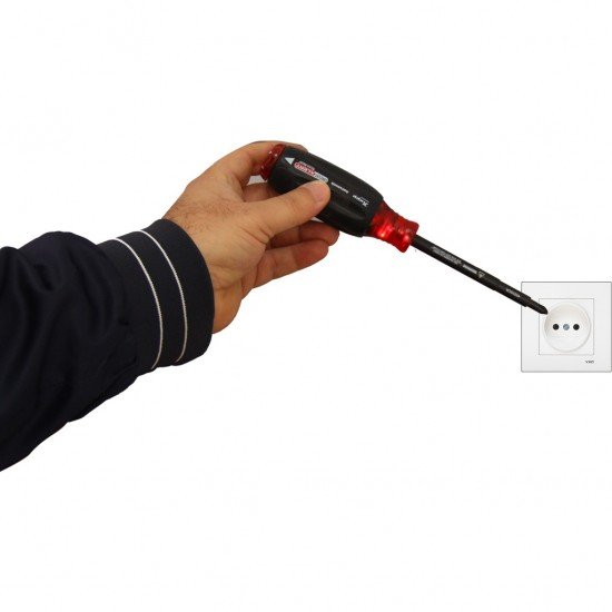 Tornavida Kaçak Bulma Amaçlı Elektronik Devre Uyarılı Gerilim Test Tornavidası - % 100 Alman Tornavida Kaçak Bulma Amaçlı Elektronik Devre Uyarılı Gerilim Test Tornavidası - % 100 Alman