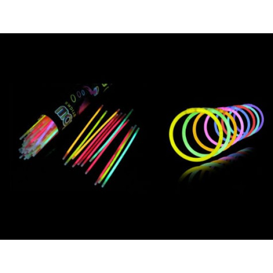 10 Adet Karanlıkta Işık Veren Bracelet Fosforlu Kırılan Çubuk Bileklik