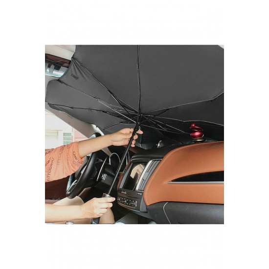 Araç Şemsiyesi Bütün Araçlara Uyumlu Katlanabilir Şemsiye Güneşlik