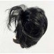 Siyah Renk Düz Model Hazır Telli Saç Şeklinde Peruk Postiş Toka